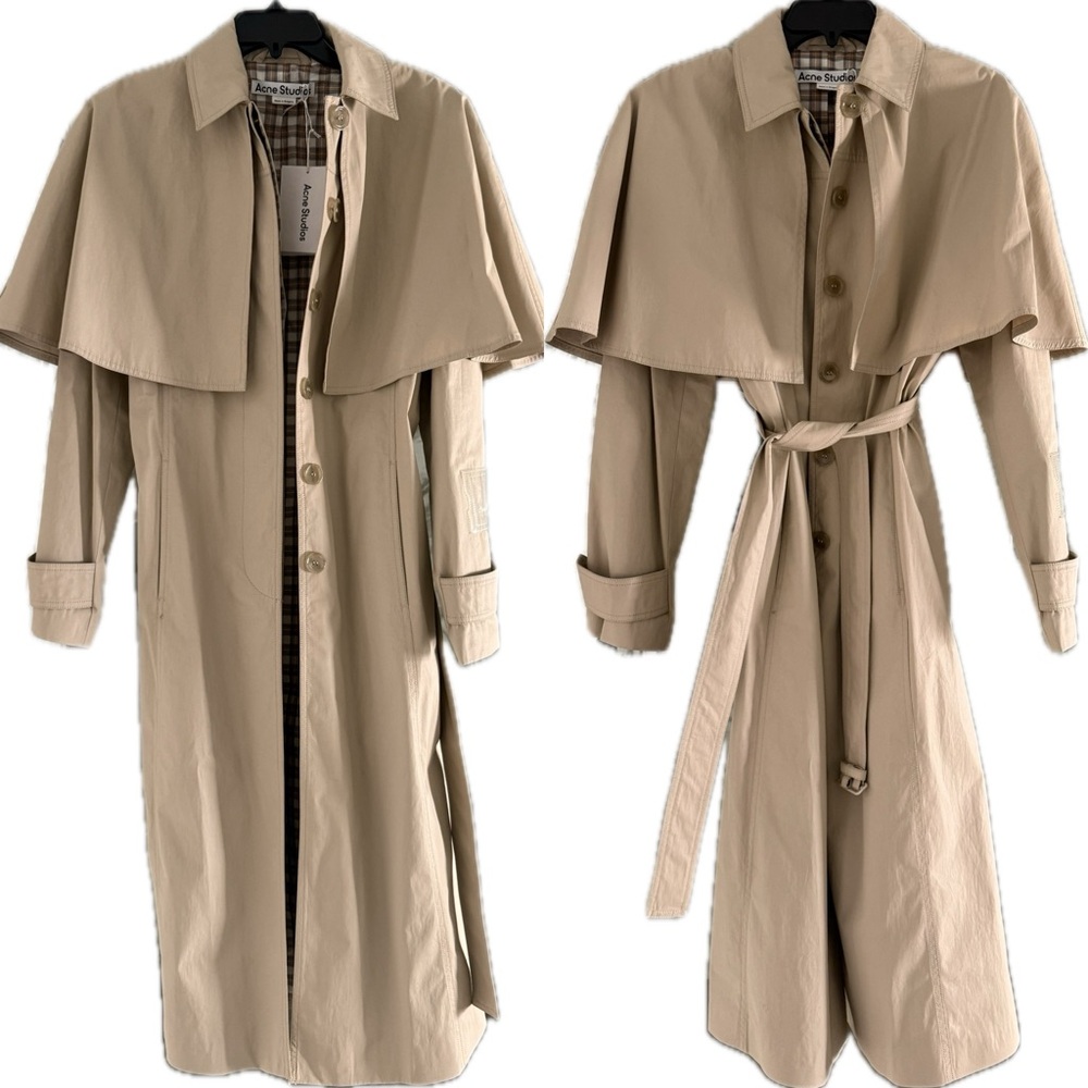 Acne Studios Cape Trench Coat - Size 38